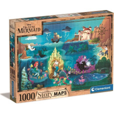 Clementoni Puzzle 1000 elementów Story Maps Mała Syrenka