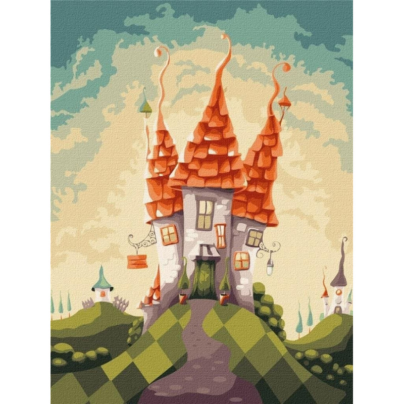 Ideyka Malowanie po numerach - Bajeczny domek 30x40cm