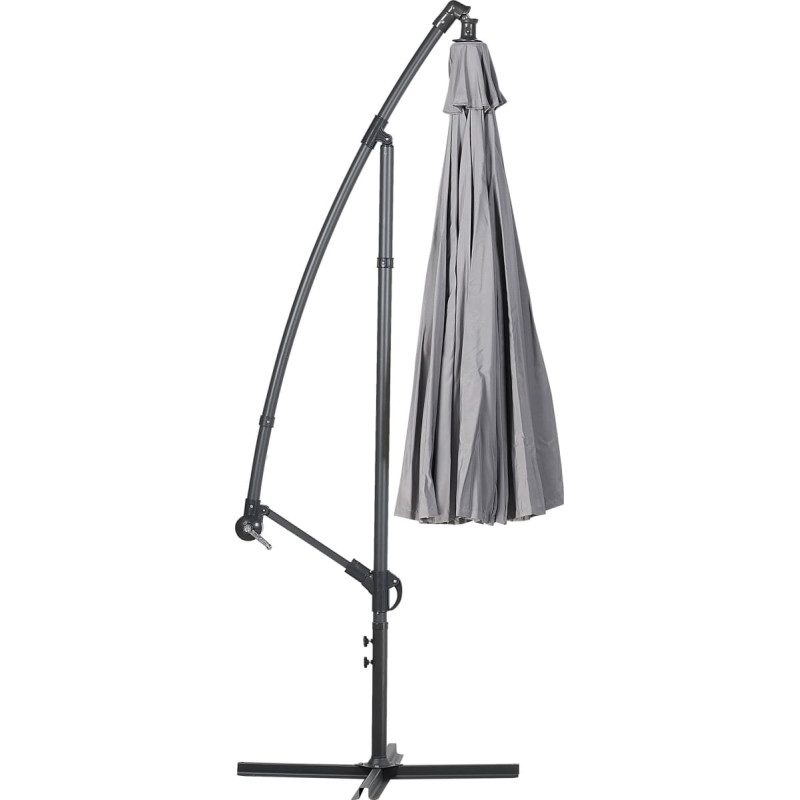 Beliani Parasol ogrodowy Calabria II ciemnoszary 268 cm