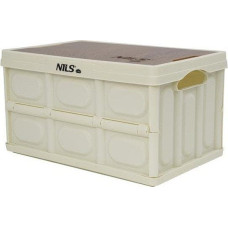 Nils Extreme Składana skrzynia kempingowa biała z funkcją stołu 2w1 Nils Camp NCB4007 35x22x12 cm 15L