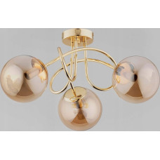 Alfac Alfa Banko 62365 plafon lampa sufitowa 5x10W E14 złoty