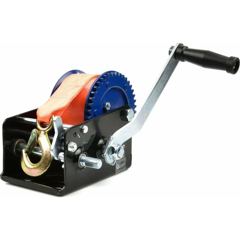 Geko Wyciągarka pasowa korbowa 2500lbs (4)