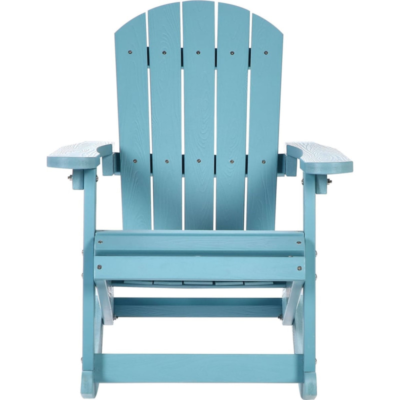 Beliani Fotel bujany ogrodowy dla dzieci ADIRONDACK Błękitny Lumarko!