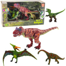 Leantoys Zestaw Figurek Dinozaury Ruchome Nogi Paszcze 4szt LEAN Toys