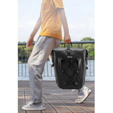 Vayox Sakwa rowerowa na bagażnik boczna 20L - 27L czarna VA0353 Vayox