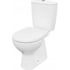 Cersanit Zestaw kompaktowy WC Cersanit (kompakty WC bezkołnierzowe CleanOn) WC kompakt 685 ARTECO CleanOn 021 NEW 3/5 z deską duroplastową, wolnoopadającą z łatwym wypinaniem (K667-076)