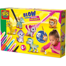 SES Pisaki z aerografem zwierzęta safari 6x 14335