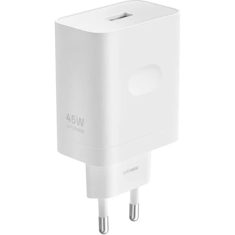 Oppo Oryginalna Ładowarka Sieciowa Oppo SuperVOOC VCB4JAEH 45W Power Adapter biała bulk