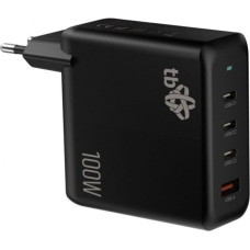 Tb Print Ładowarka sieciowa 3x USB C + USB A Power Delivery czarna, GaN 100W