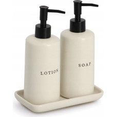 Zeller Ceramiczne dozowniki do mydła i lotionu BATH STYLE, 3 elementy