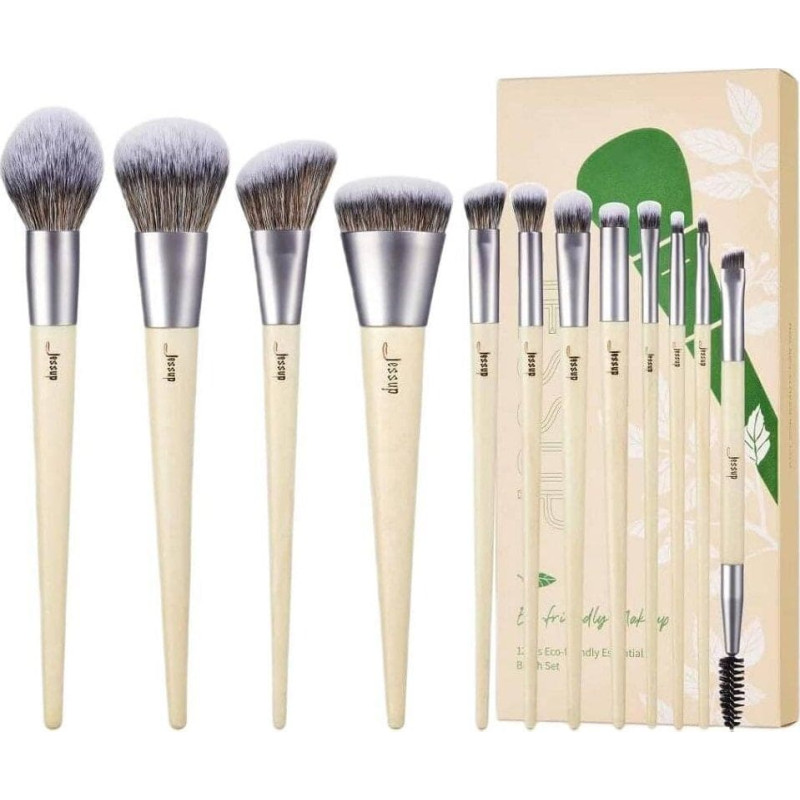 Jessup Eco-Friendly Makeup Brush zestaw ekologicznych pędzli do makijażu T327 12szt.