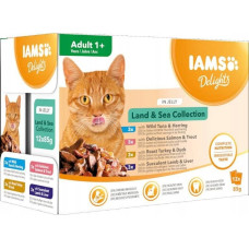 Iams Cat Adult Land & Sea collection in Jelly 12x85g
