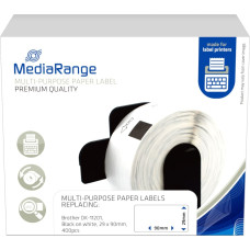 Mediarange ge Schriftband 29x90mm schwarz/wei Brother DK-11201 400Stk