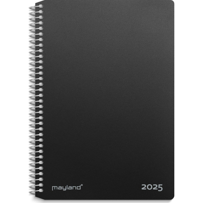Mayland-Burde 2-dages-kalender sort PP-plast 2025