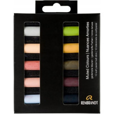 Artequipment Rembrandt Soft pastel set Muted Colours | 10 half pastels