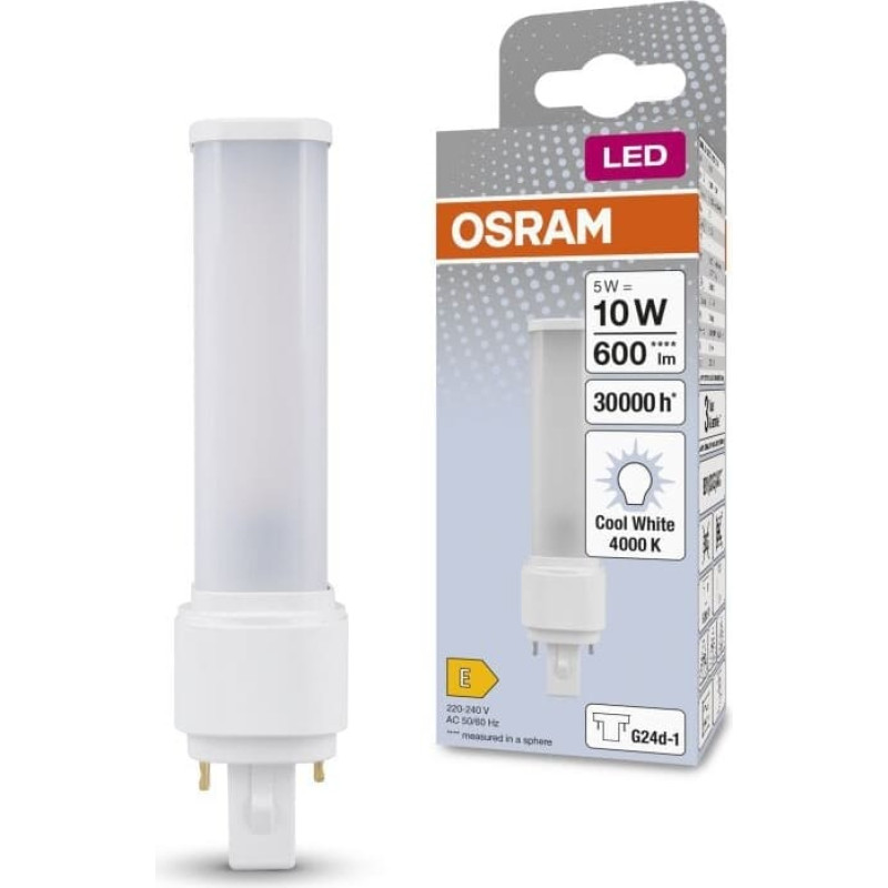 Osram DULUX LED D 600lm 5W/840 (10W ) G24D-1 EM/230V