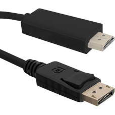Qoltec Kabel Qoltec DisplayPort - HDMI 1m czarny (50440)