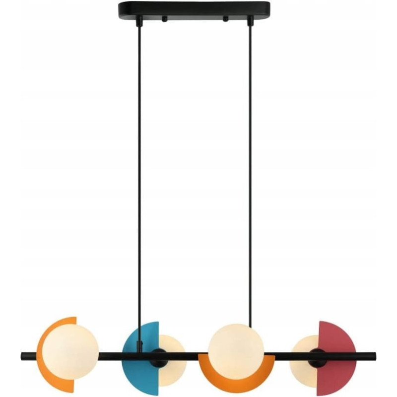 Italux Nauti PND-37482-4-MLTI lampa wisząca zwis 4x25W G9 multikolor/biała
