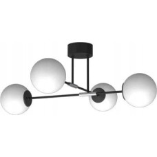 Luminex Glame 4276 plafon lampa sufitowa 4x15W E27 czarny/chrom