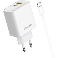 Beline Ładowarka sieciowa Beline 45W GaN        USB-A/USB-C + kabel USB-C/USB-C BLN2CW45C biały