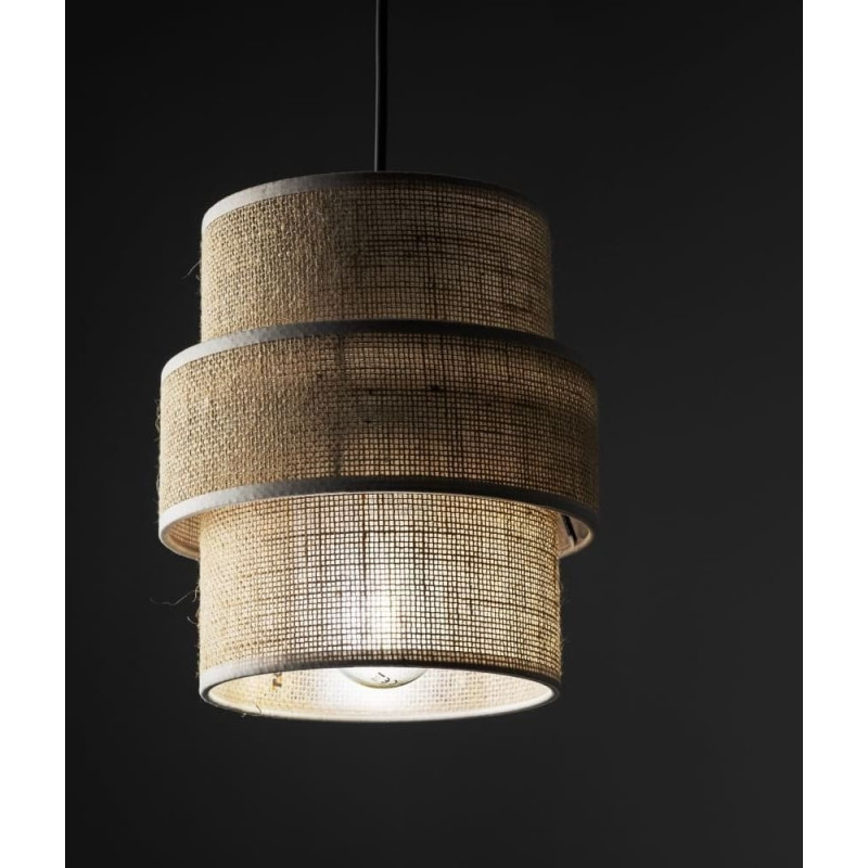 Tkkrywult TK Lighting Calisto 5401 lampa wisząca zwis 1x15W E27 juta/czarna