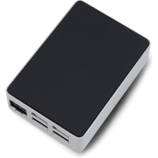 OEM Obudowa do Raspberry Pi 5 - aluminiowa - srebrno-czarna - Flirc}