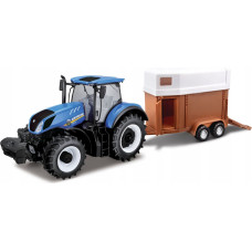 Bburago BBU 1:32 Farm tractor NH T7.315 HorseTrailer 44069