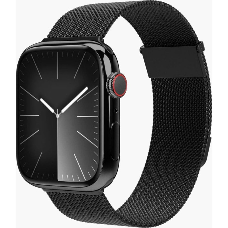 Vonmhlen Vonmählen Milanese Loop 2, Strap, Smartwatch, Black, Apple, Apple Watch 44 | 45 | 46 | 49 mm, Stainless steel
