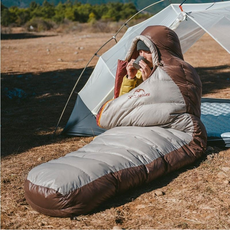 Naturehike Śpiwór Snowbird Duck Down 700 L CNK2550WS014 Smoky Brown Naturehike