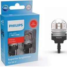 Philips Osram Żarówki Philips LED Ultinon Pro7000 W21/5W RED RU70 12/24V
