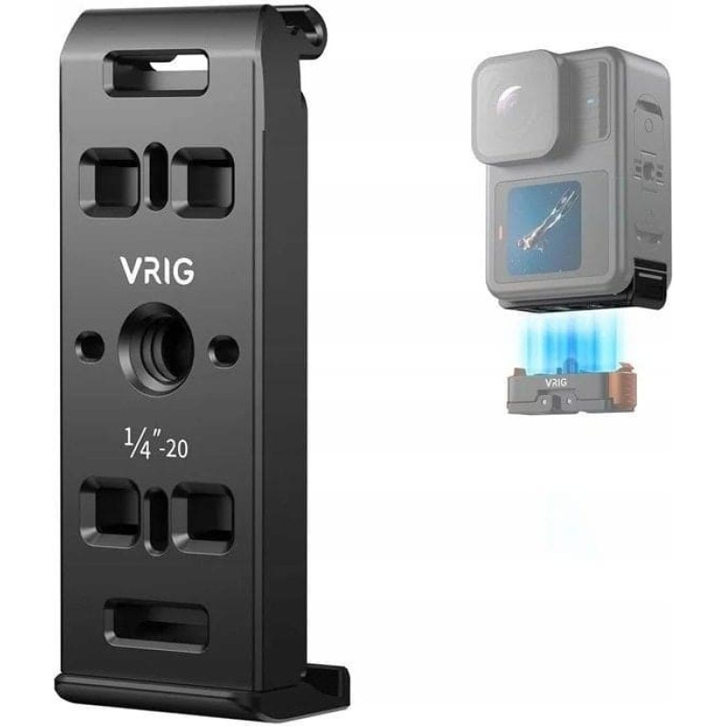 Vrig Zaślepka Baterii Klapka Uchwyt Do Gopro Hero 13 12 11 10 9 Black Vrig / Ac-29