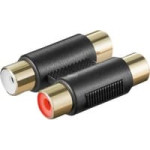 Goobay Adapter AV Goobay RCA (Cinch) x2 - RCA (Cinch) x2 czarny (12419)