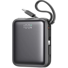 Joyroom Mini PowerBank Joyroom JR-PBF27 22.5W z podwójnym kablem 10000mAh (czarny)