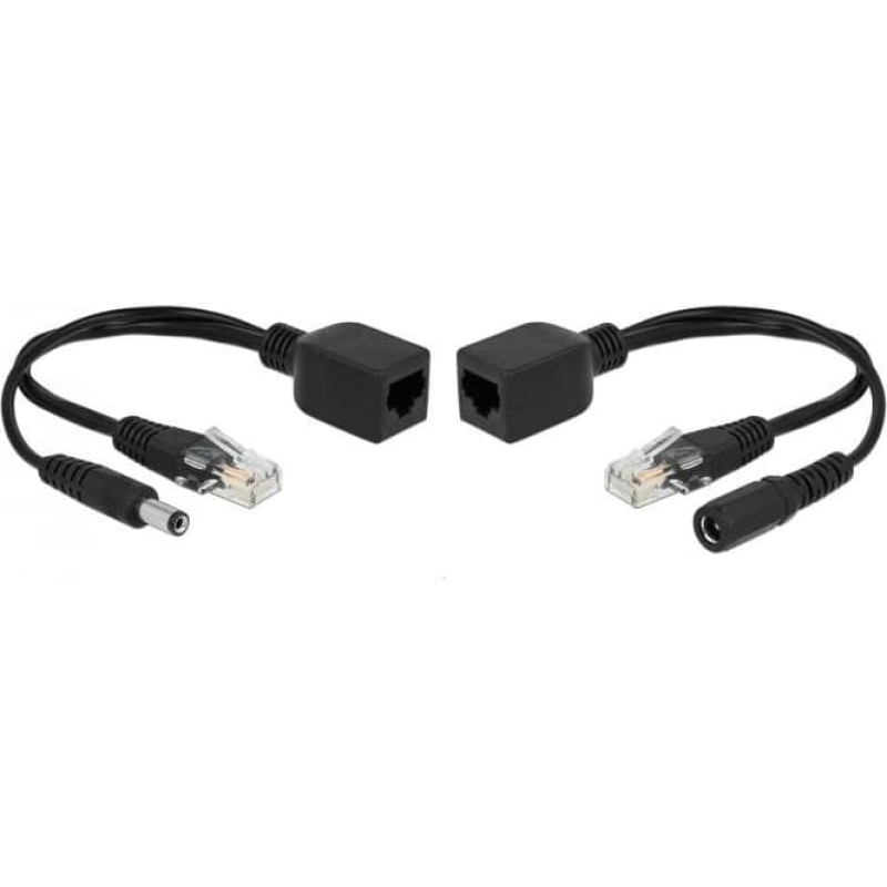 Delock 66023, Fast Ethernet, 10,100 Mbit/s, 10/100, Black, 9 - 57 V, 0.8 A