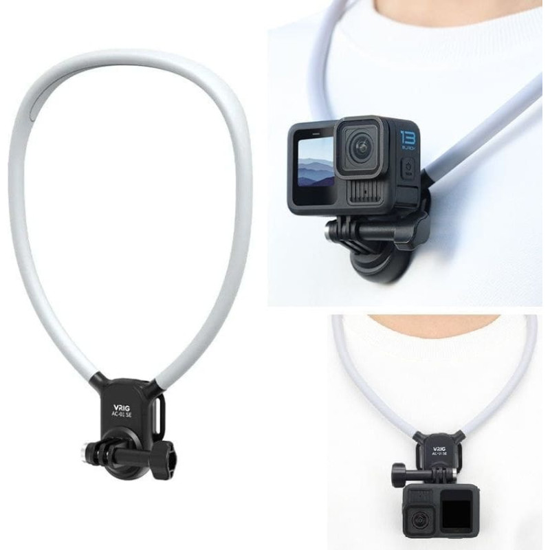 Vrig Opaska Uchwyt Na Szyję Do Gopro Hero 13 12 11 10 Xiaomi Sjcam Insta360 Dji / Ac-01 Se