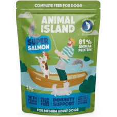 Animal Island łosoś sucha pies 1 kg