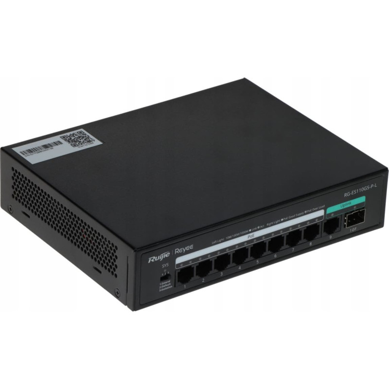 Reyee SWITCH POE RG-ES110GS-P-L 8-PORTOWY SFP REYEE