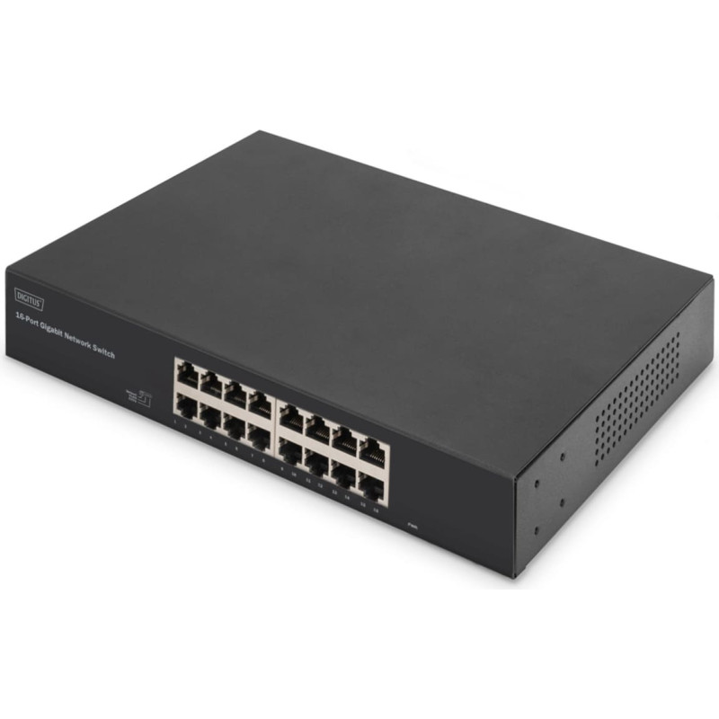 Digitus 16-portowy przełącznik gigabitowy, 19 cali, niezarządzalny