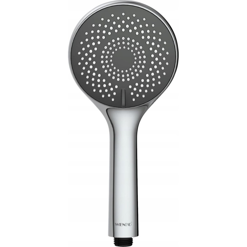 Wenko Słuchawka prysznicowa z funkcją oszczędzania wody, Ø 11 cm, 3 strumienie, WENKO