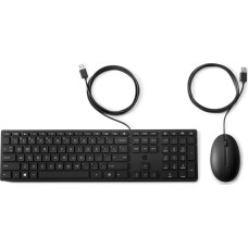 HP 320MK USB Wired Mouse Keyboard Combo - Black - US ENG