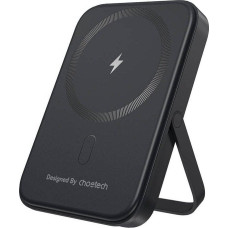 Choetech Powerbank magnetyczny Choetech B742 5000mAh 20W PD  z podstawką (czarny)