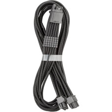 Cablemod C-Series Pro ModMesh 12V-2x6-Kabel, Sleeved, 16-Pin zu 2x 8-Pin, für Corsair Type 4 und 3 PSUs - schwarz, 60cm