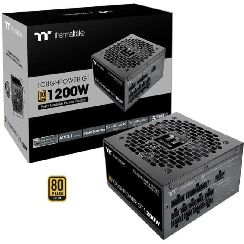 Thermaltake 1200W Thermaltake Toughpower GT 1200W ATX3.1/GEN5 80+G BK