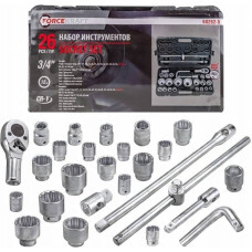 Forsage Zestaw narzędzi 26el. 3/4