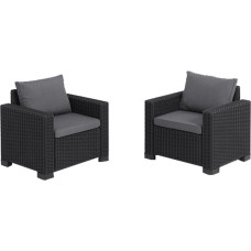 Vidaxl Garden chairs 2 pcs. California gray 8711245154503