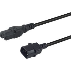 Equip Netzkabel Anschl. C14 -> C15 3.00m schwarz