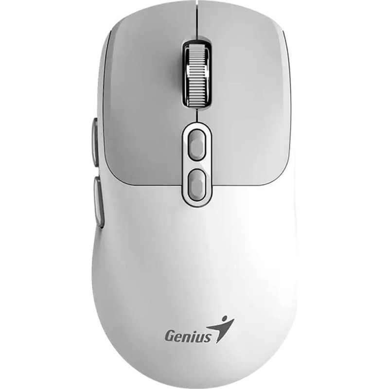 Genius Mysz bezprzewodowa, Genius NX-8080S BT, bia�o-szary, optyczna, 1600DPI