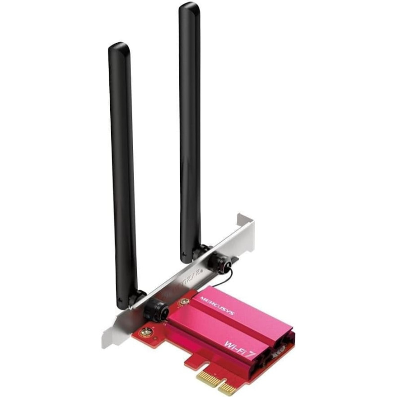 Mercusys MA37BE WiFi7 PCIe adapter (BE6500,2,4GHz/5GHz/6GHz,Bluetooth5.4)