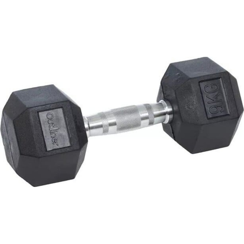 Outliner ‎‎Hantel YLDB35 gumowany 1 x 9 kg