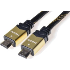 Premiumcord Kabel PremiumCord HDMI - HDMI 0.5m złoty (kphdm2q05)
